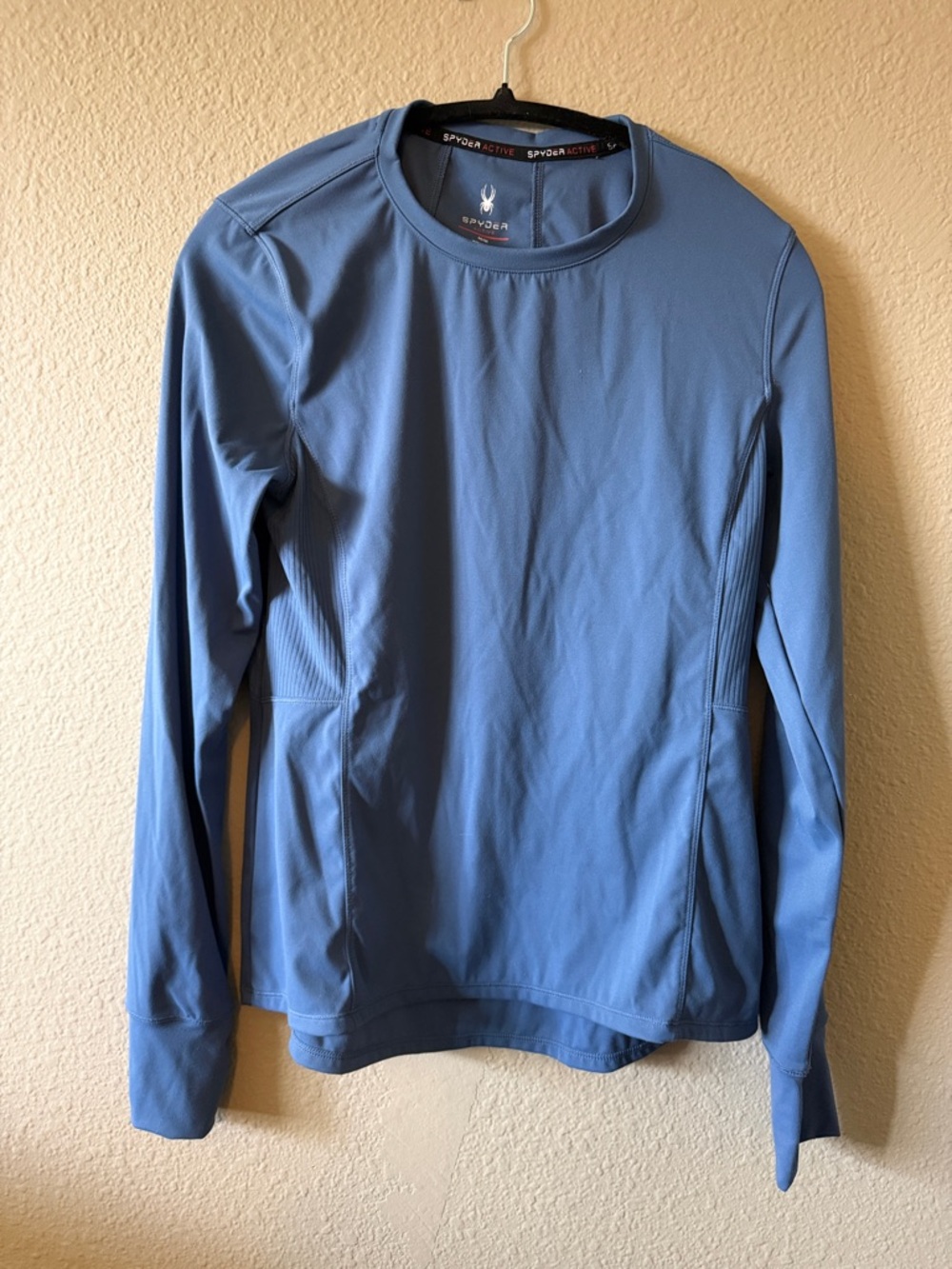 Spyder Blue Performance Long Sleeve Crew
